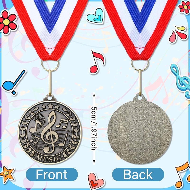 Quelay 30 Pcs 2'' Award Medals Bulk Gold Winner Medals with Neck Ribbons Metal Trophy Award Prize Gift for Tournaments, Competitions, Party, Kids and Adults - Image 2
